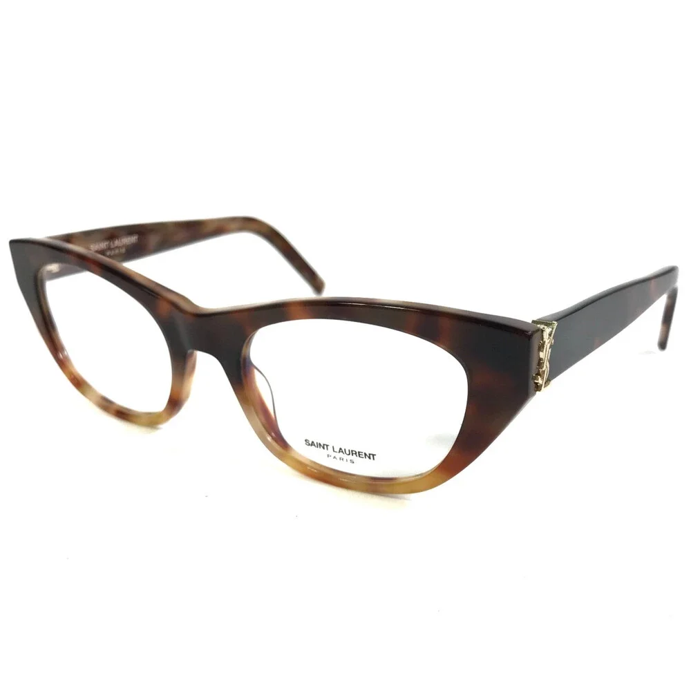 Saint Laurent Eyeglasses Frames SLM80 003 Tortoise Cat Eye Full Rim 52-19-140
